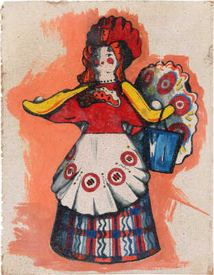 Дейнеко Ольга Константиновна. Три эскиза дымковской игрушки: